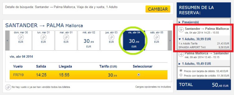 Cómo comprar un billete de avión en la página web de Ryanair sin pagar de más