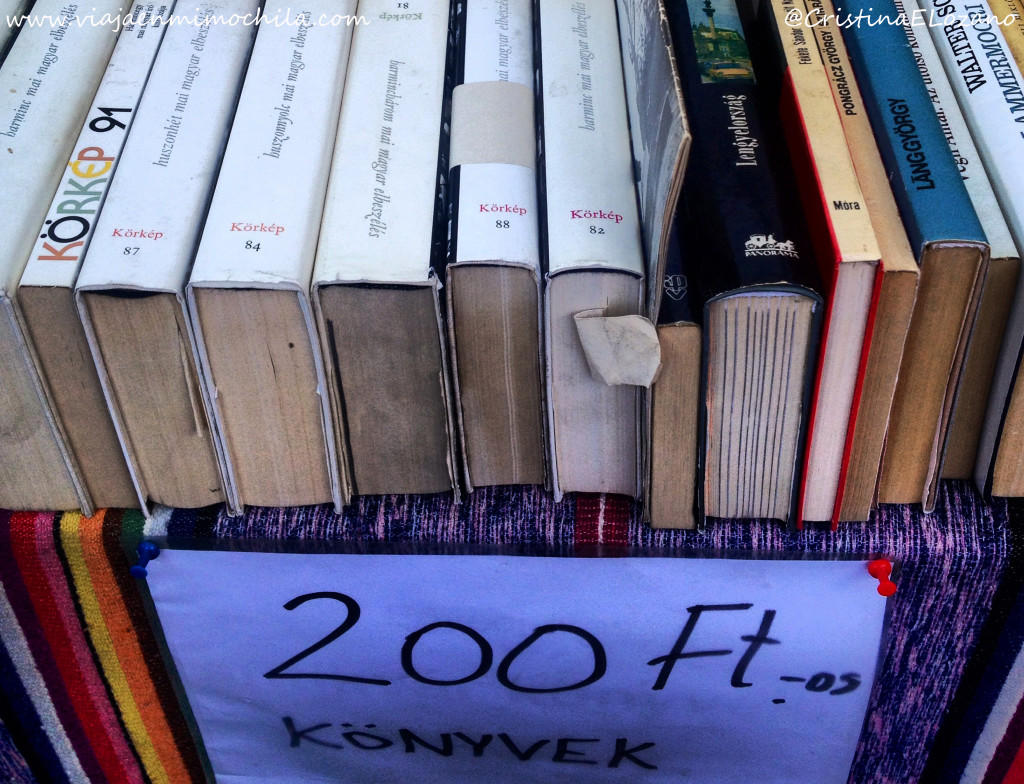 Libros en un mercadillo en Budapest (Hungría)