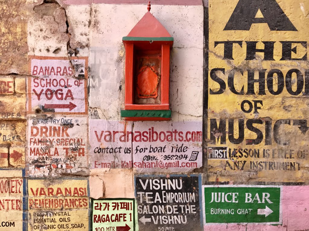 Graffitis Benarés, Varanasi (India)